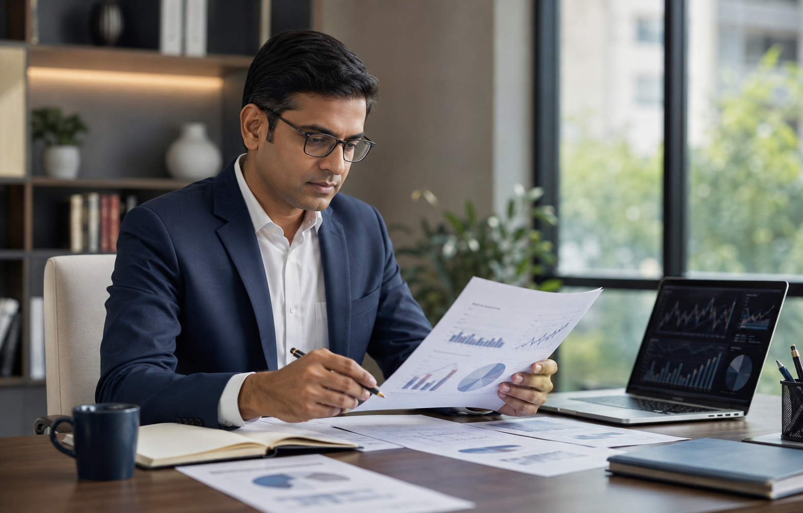 Research workstation representing equities, derivatives, and commodities